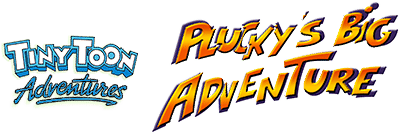 Tiny Toon Adventures Plucky's Big Adventure logo for Playstation